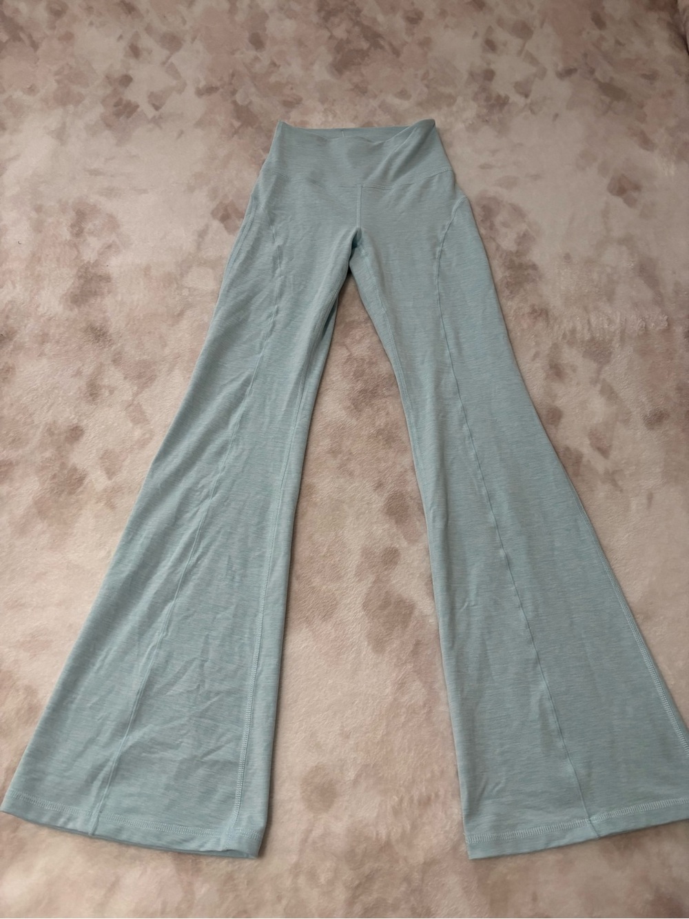 Glowmore Women’s Cyan Solid Pull on Flared Yoga Pants XS/S